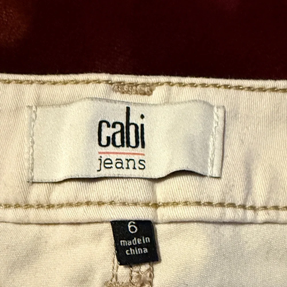 CAbi Women's Cream Jean Shorts - Picture 3 of 3